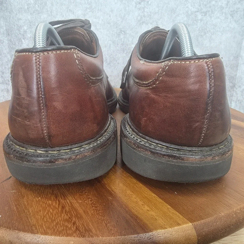 Allen Edmonds Wilbert Oxford Shoes Mens 13 Brown Leather Split Toe Derby Comfort